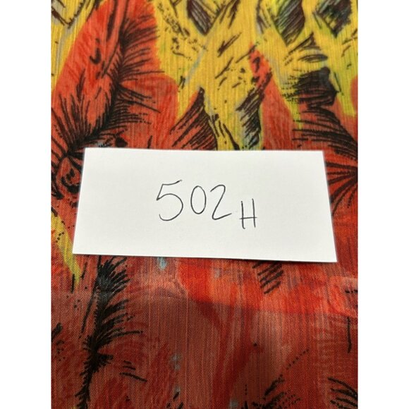 Cute Options Bohemian Multicolor Sheer Tunic Top Sz Large Embellished Beaded - Picture 8 of 8